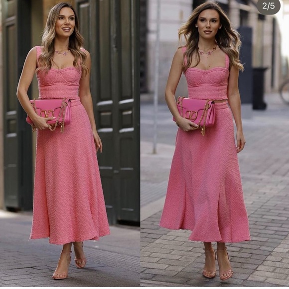 Zara set tweet top and skirt bloggers fav - Picture 3 of 7